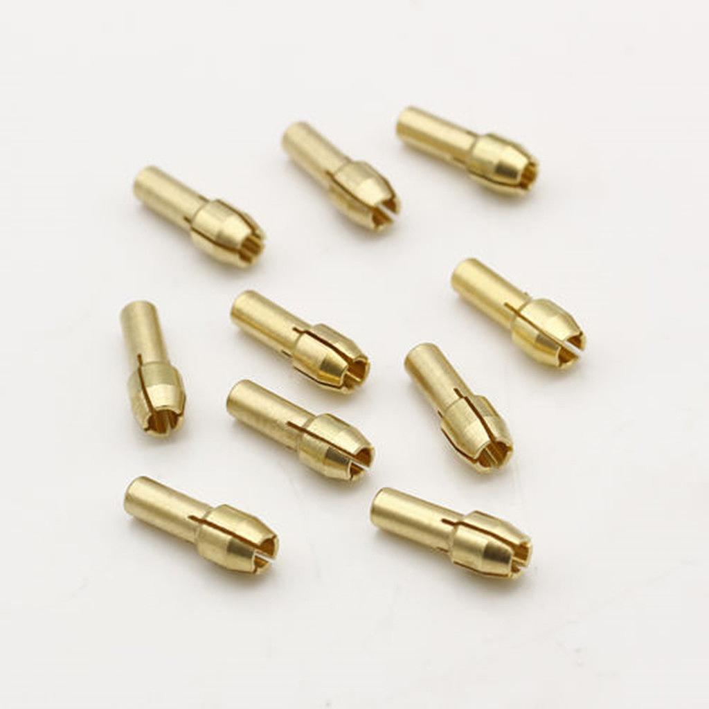 10pcs 0.5-3.2mm Micro Drill Chuck Collet Brass Shank for Rotary