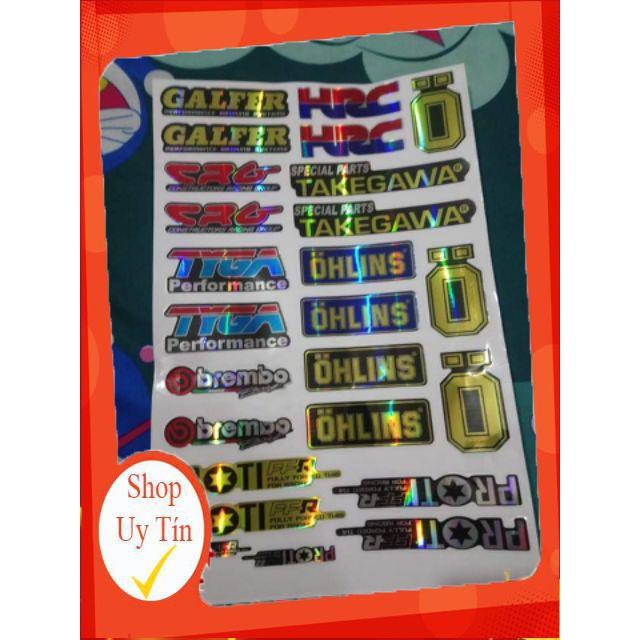 Tem tấm logo 7 màu in sẵn