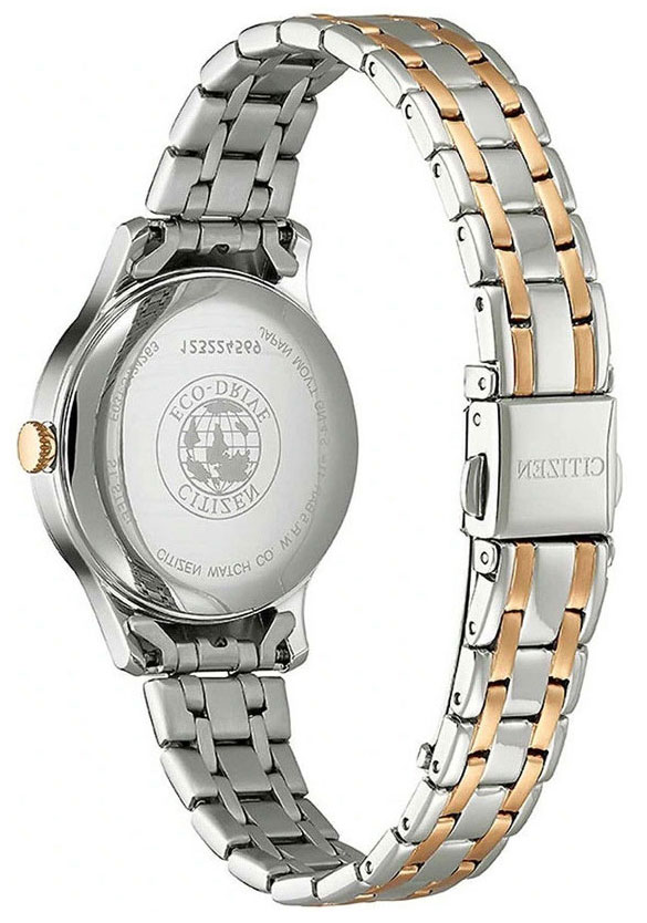 Đồng Hồ Nữ Citizen Đính Đá Swarovski Dây Thép Không Gỉ EM0896-89Y - Mặt Xà Cừ