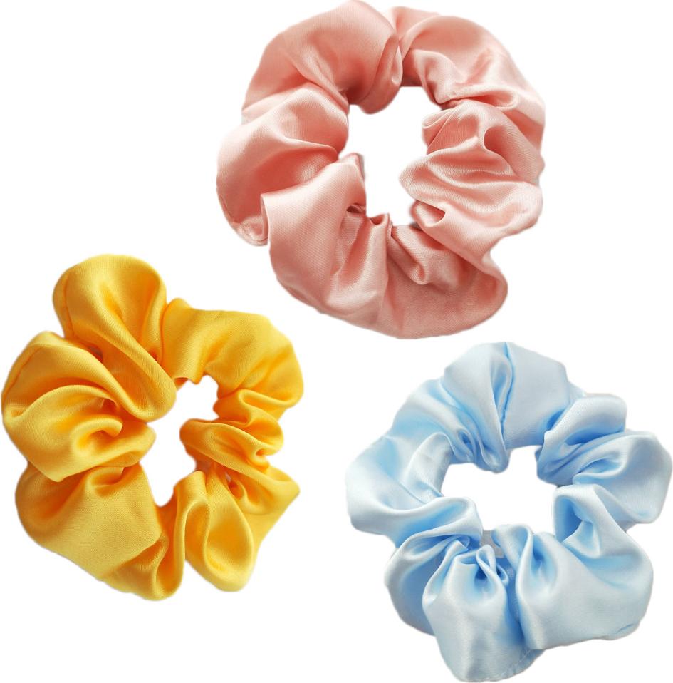 Sét 3 Dây buộc tóc Scrunchies Satin sang mịn HD48 (Giao mầu ngẫu nhiên)