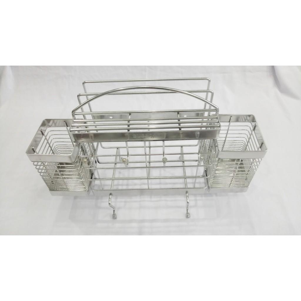 KỆ ĐA NĂNG ĐỂ ĐŨA MUỖNG, THỚT INOX 304