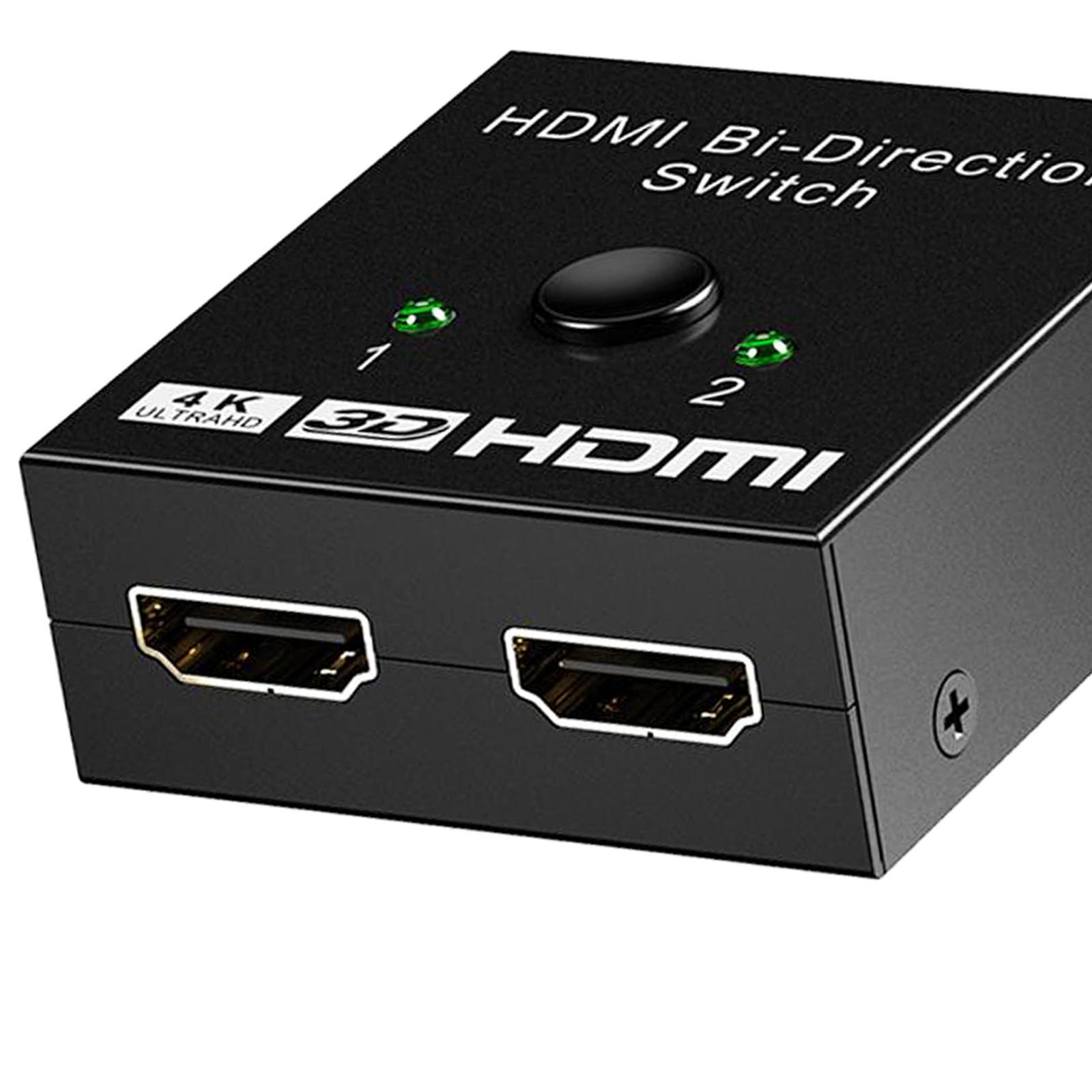 1080P 4K Switch Switcher 2 Splitter Hub 2 Ports For HDTV