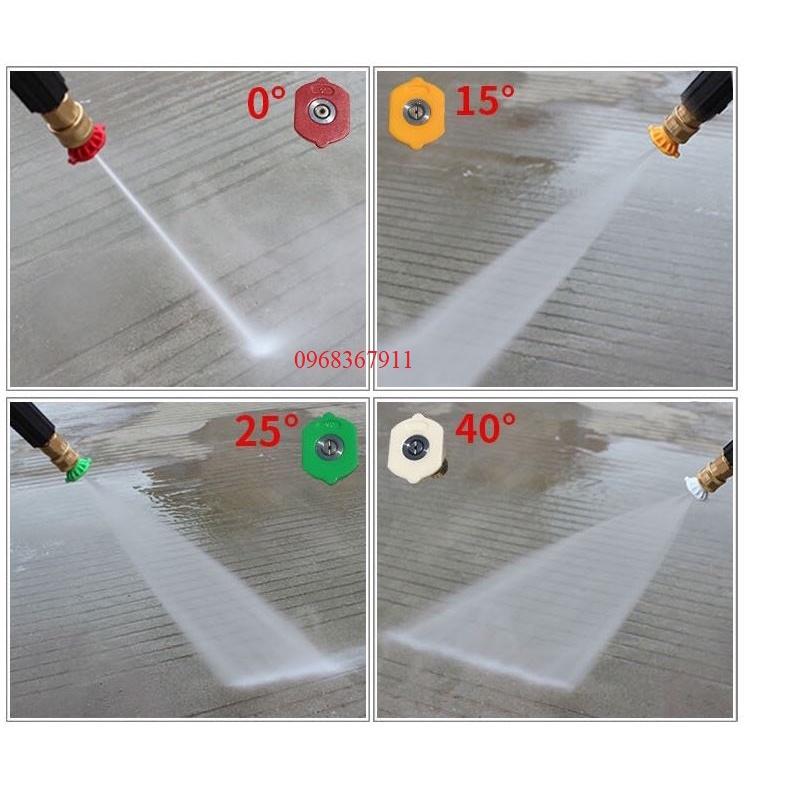 Bộ 5 béc phun máy rửa xe áp lực cao