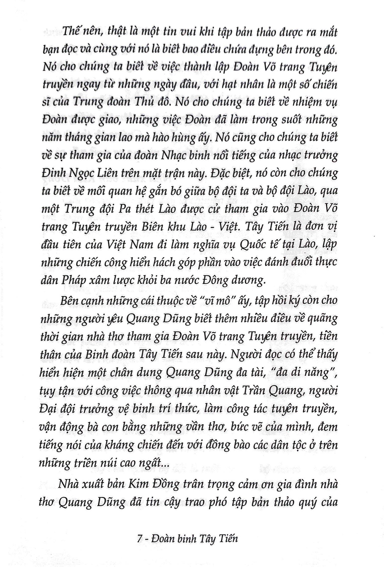 Đoàn Binh Tây Tiến (Đoàn Võ Trang Tuyên Truyền Biên Khu Lào - Việt) (Tái Bản 2022)
