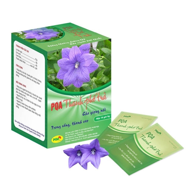 Thanh Phế Trà PQA Hỗ Trợ Giảm Ho, Đờm Và Đau Rát Họng Dùng Cho Người Bị Ho Do Thay Đổi Thời Tiết Hộp 12 Gói