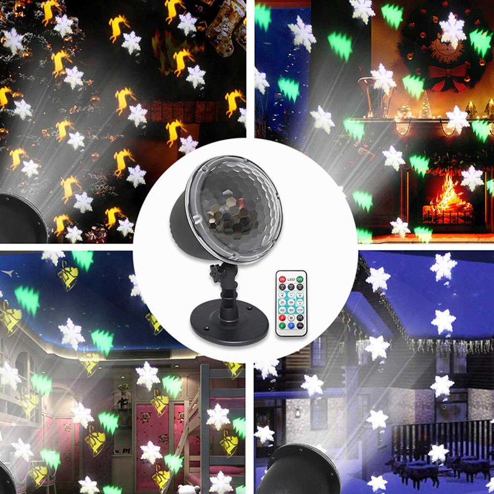 AC100-240V 7.5W Christmas Halloween   Theme Projection Lamp Christmas Day   Decoration Lawn Courtyard Projection Lamp