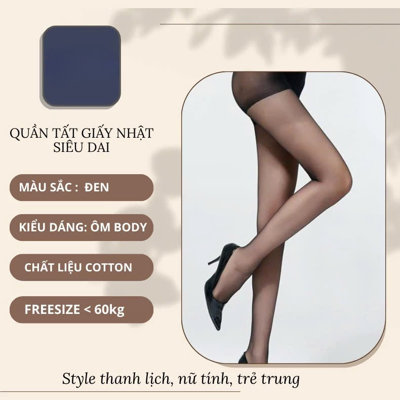 COMBO 2 Quần Tất, vớ quần tàng hình thêu sợi siêu mỏng, siêu dai Siêu Ấm MÀU ĐEN VÀ DA Văn Phòng Du Lịch Dã Ngoại Phượt