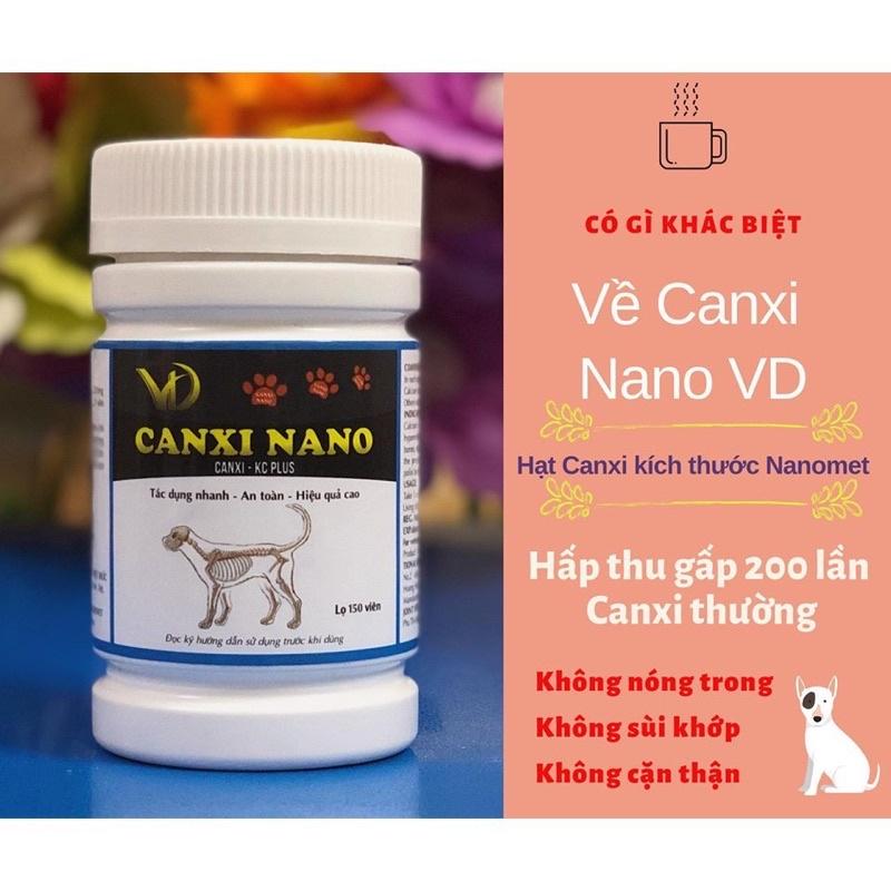 Canxi nano chó mèo cho chó bầu, bị hạ bàn tai cụp, yếu chân