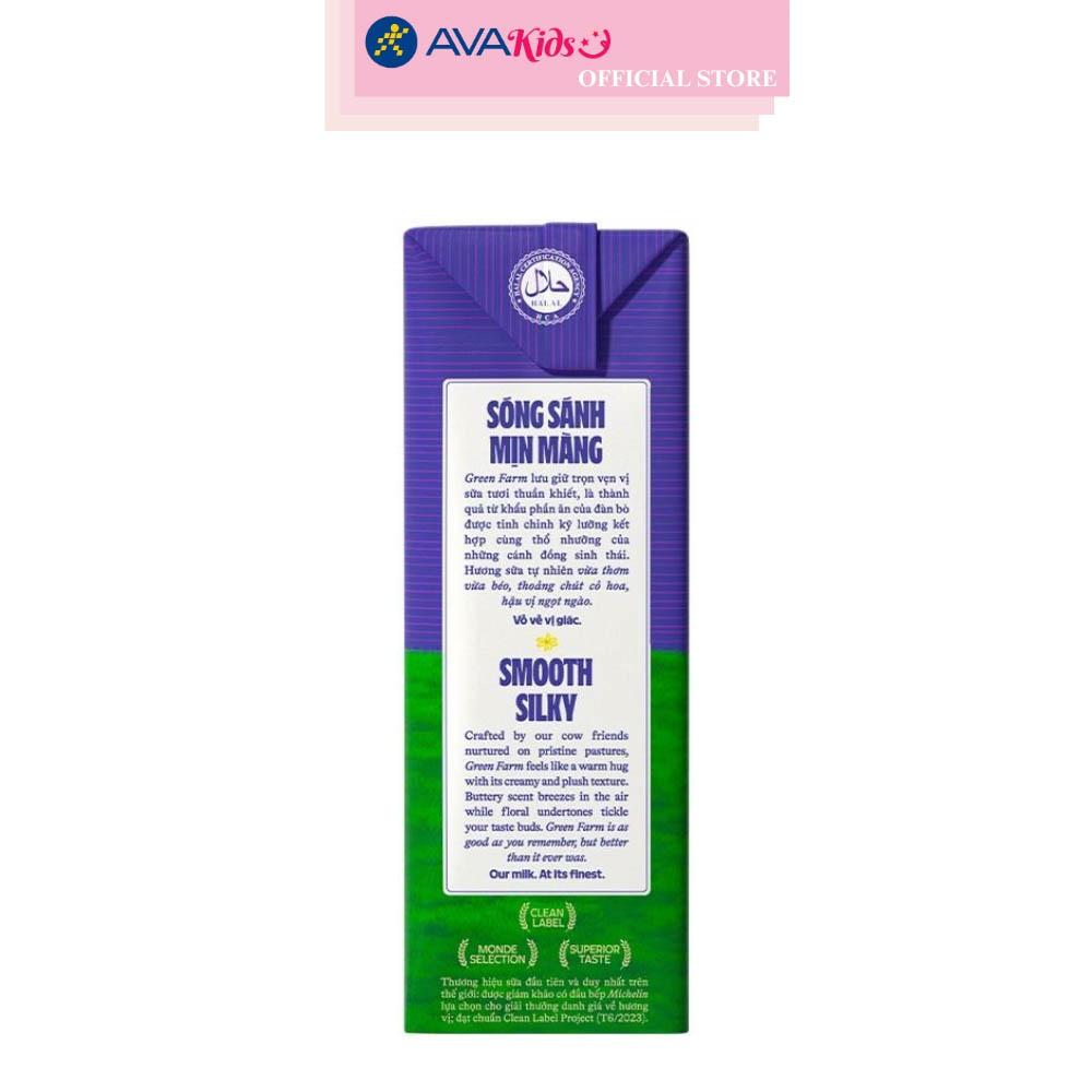 Thùng 48 hộp sữa tươi tiệt trùng Vinamilk Green Farm rất ít đường 110 ml (từ 1 tuổi)