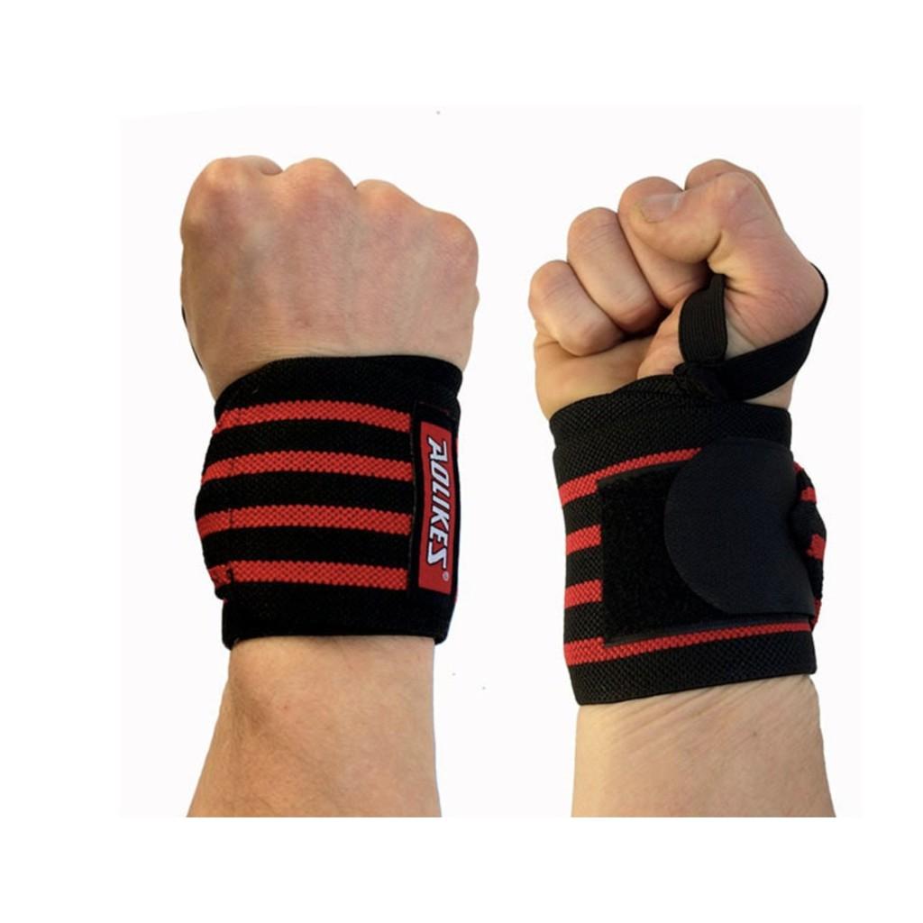 Băng quấn cổ tay tập gym (1 đôi), Phụ kiện thể thao cao cấp bảo vệ cổ tay GY22