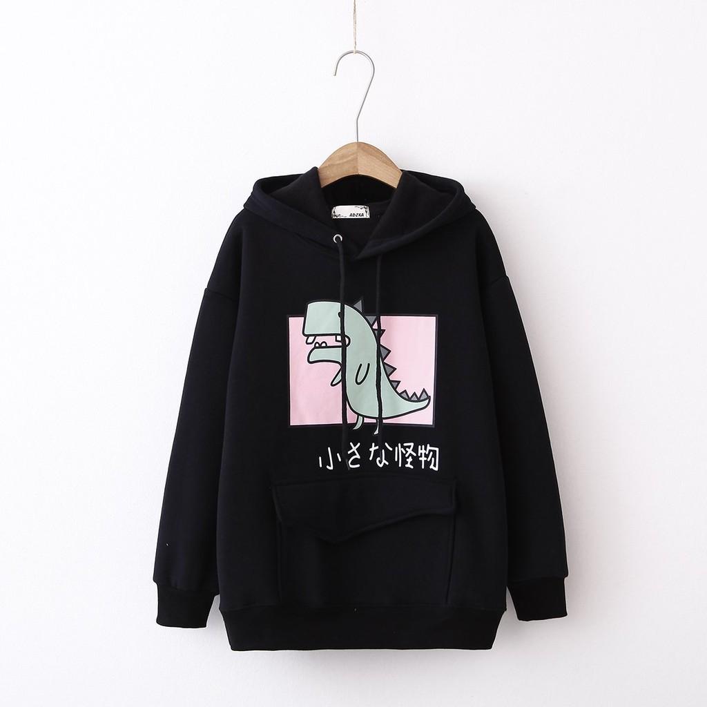 Áo Khoác Hoodie    Áo Khoác Nỉ Hoodie Khủng Long Cute (nhiều màu) mẫu hoodie mới nhất 2020