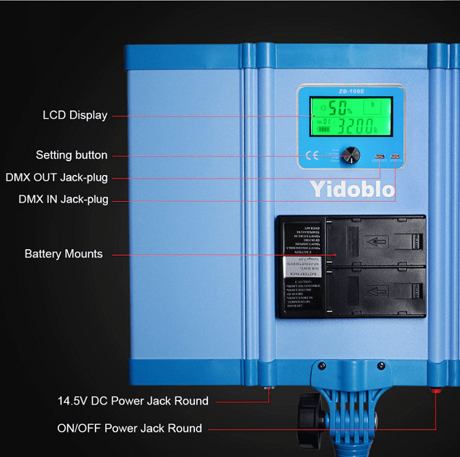 Đèn led Studio ZD-100E 96w Yidoblo