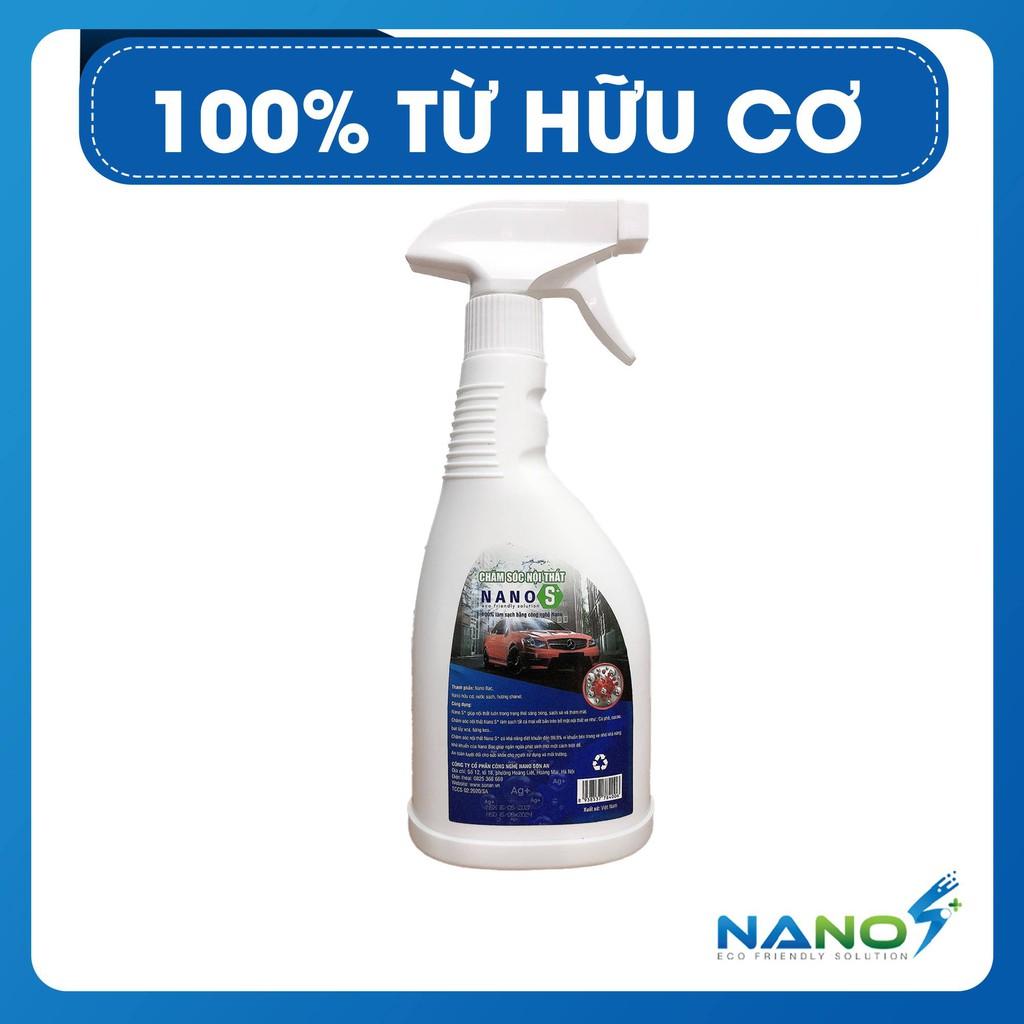 Khử mùi và làm sạch Nội thất Nano S* Car Care - Diệt khuẩn, khử nấm mốc xe sạch bong 500ml