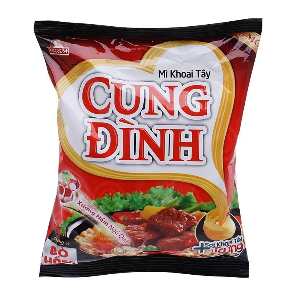 1 thùng 30 gói Mì Cung Đình vị bò hầm (gói)