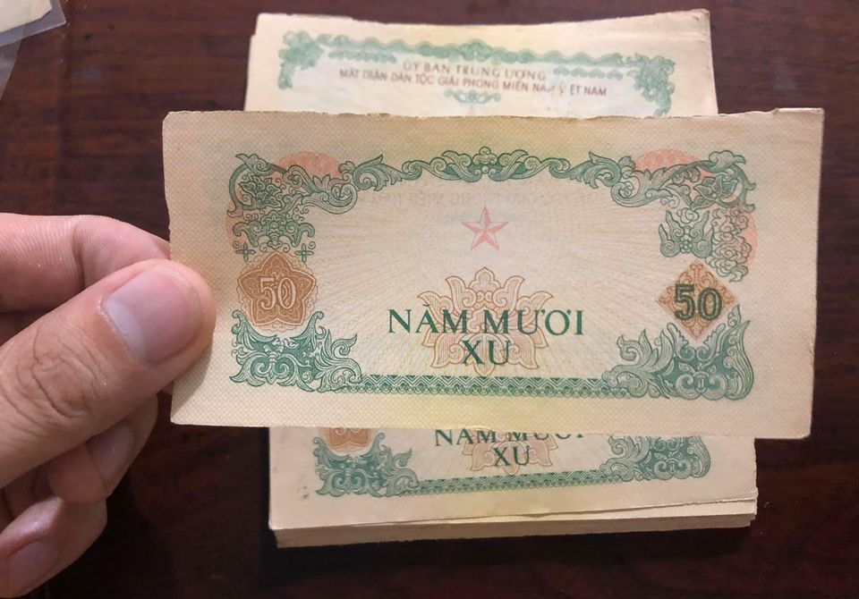 Tờ 50 xu ủy ban mặt trận giải phóng miền Nam 1963, tiền cổ sưu tầm