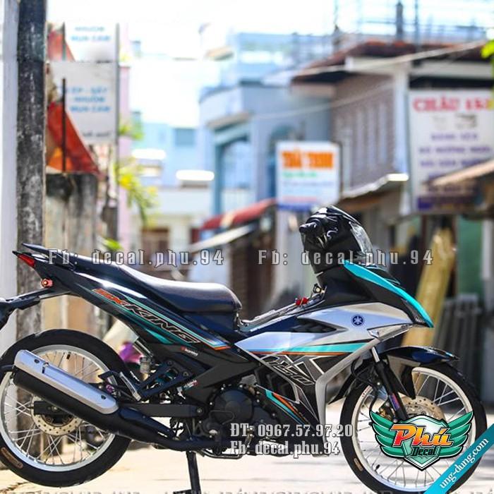 Tem rời Exciter 150 MX đen bạc