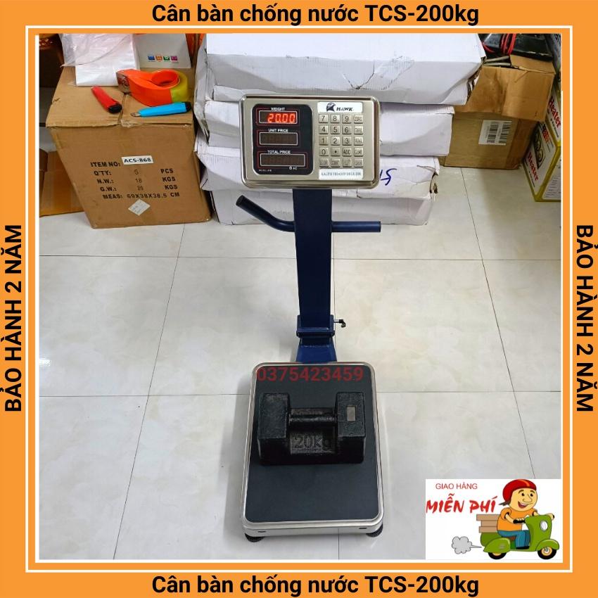 cân điện tử tính tiền chống nước TCS-200kg cực kỳ chắc chắn dùng cho cân hải sản ( bảo hành 2 năm )