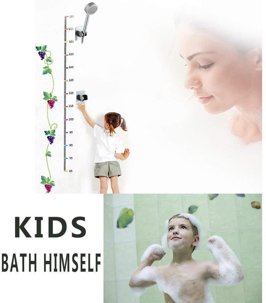 Khung tắm tay của 2pc mà không cần khoan Góc dính Góc có thể điều chỉnh vòi hoa sen, siêu năng lượng, không thấm nước.