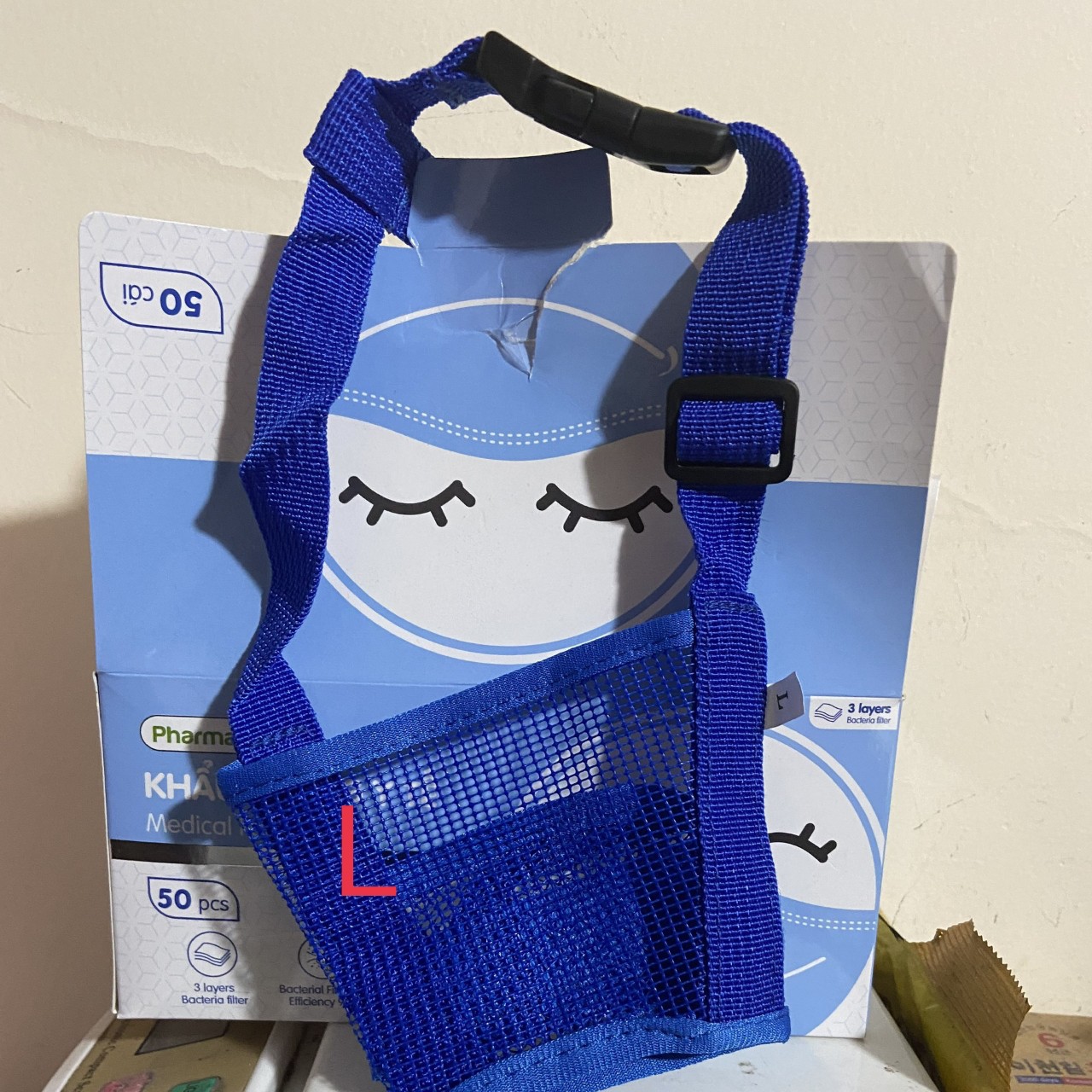 Rọ Mõm Dễ Mang Cho Thú Cưng Bằng Vải Màu Trơn