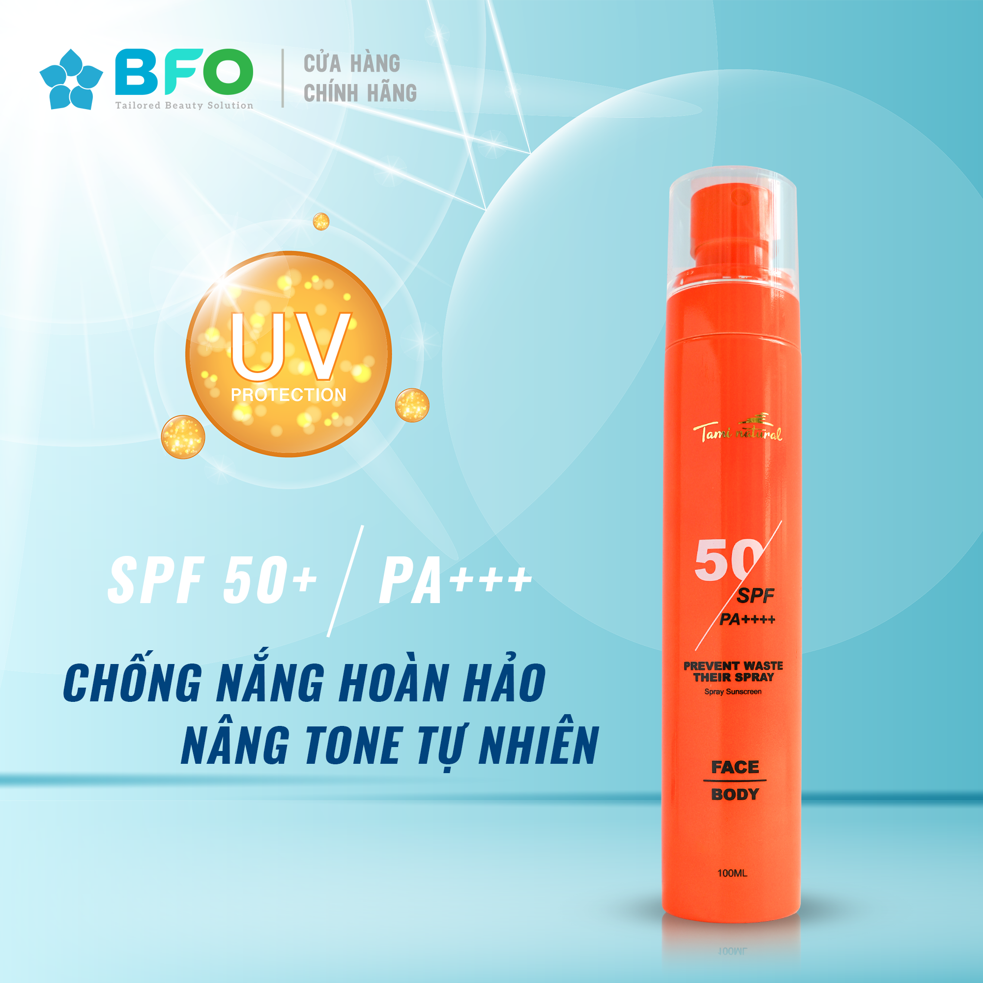 Xịt Chống Nắng Bảo Vệ Da Tối Ưu Summer Sun Spray Spf 50 Pa 100Ml