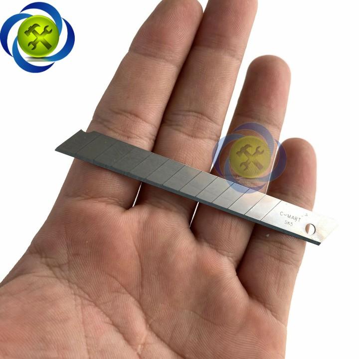 Lưỡi dao rọc giấy C-mart A0042 80x90x0.4mm (10 lưỡi/hộp)