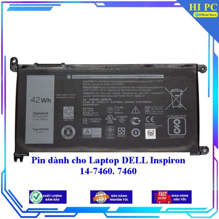 Pin dành cho Laptop DELL Inspiron 14-7460 7460 - Hàng Nhập Khẩu