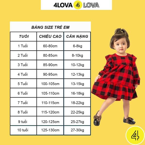 Áo hai dây cho bé gái 4LOVA họa tiết xinh xắn hàng chính hãng từ 6-30kg