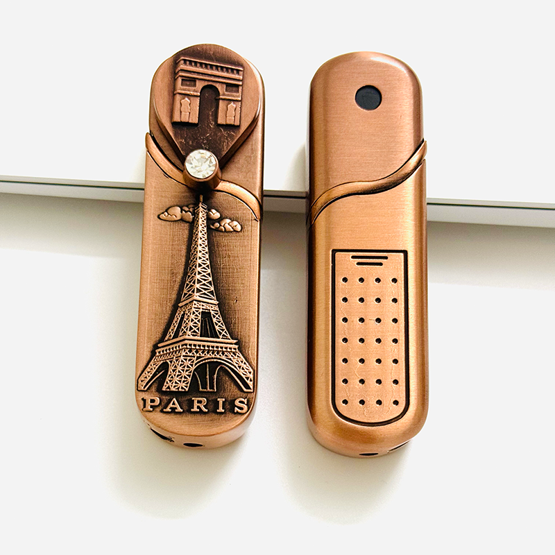 Bật lửa hột quẹt khè khóa xoay hình tháp EIFFEL PARIS - xài gas