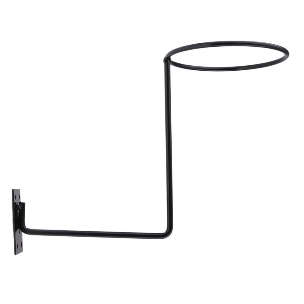 Set of 6, Motorbike Holder Jacket Hat Wall Hanger Heavy Duty Black