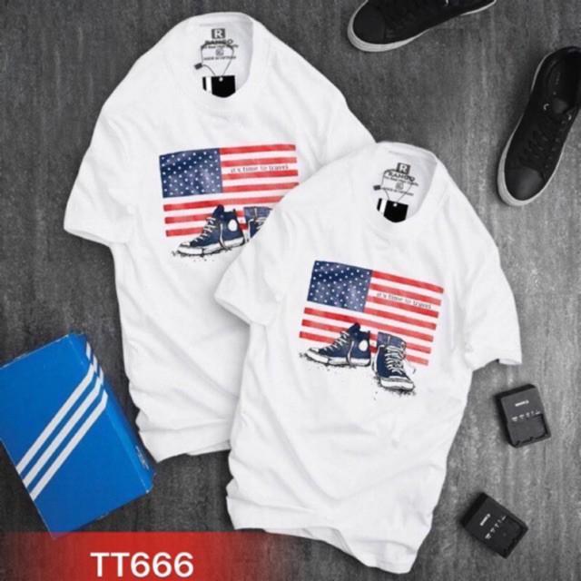 Áo thun thể thao đôi giày phong cách cá tính