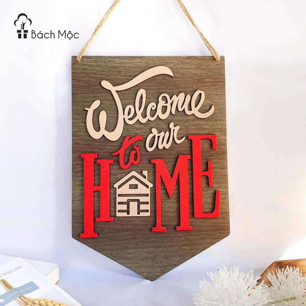 Bảng gỗ decor, bảng gỗ wellcome