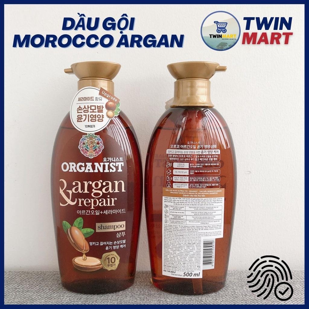 Dầu Gội/Kem xả Nuôi Dưỡng Tóc Organist Hàn Quốc 500ML - Hoa anh đào - Morocco Argan - Gừng & Bạc hà