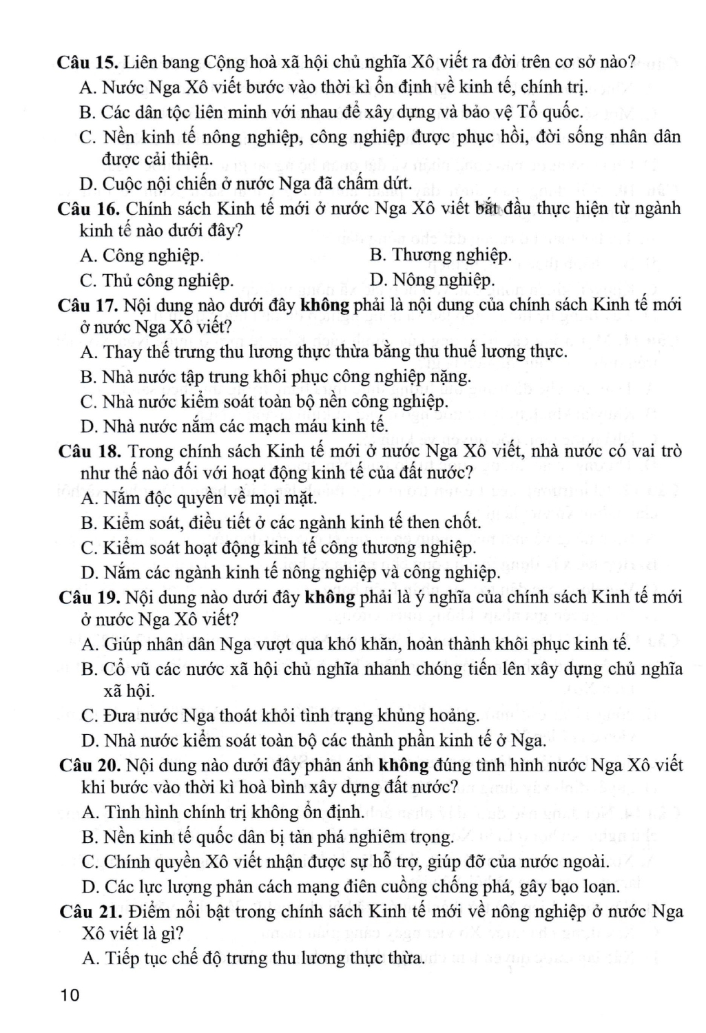 Trả Lời Câu Hỏi Lịch Sử Lớp 9 - Tự Luận &amp; Trắc Nghiệm (Dùng Chung Cho Các Bộ SGK Hiện Hành) (HA)