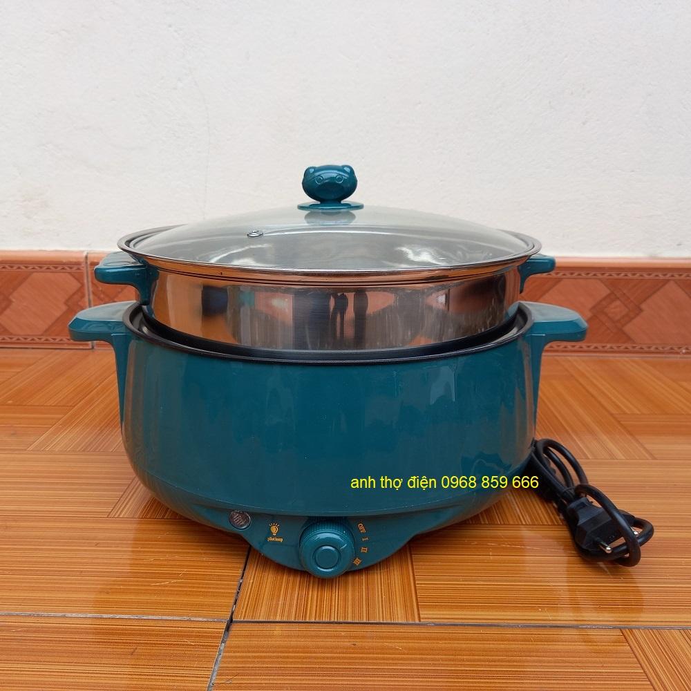 Nồi Lẩu Mini Cắm Điện Đa Năng Lớp Chống Dính Teflon Cao Cấp