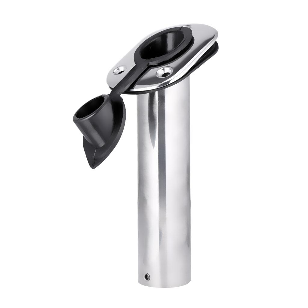 3Pcs Stainless Steel Kayak Marine Boat Fishing Rod Holder 30 Degree Bracket