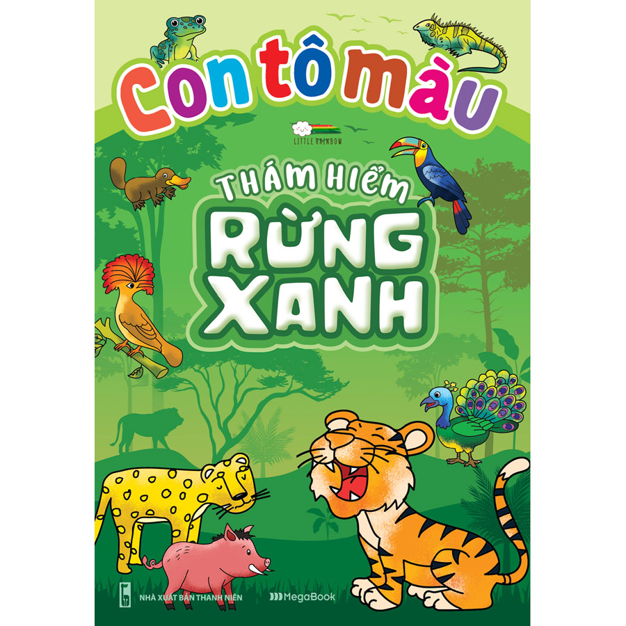 Combo 4 Cuốn Con Tô Màu Thám Hiểm (Đại Dương - Rừng Xanh - Sa Mạc - Bắc Cực) -MEGA