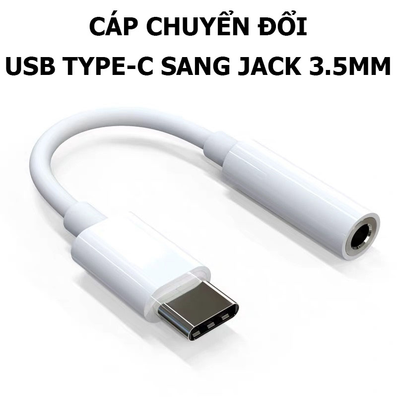 Cáp Chuyển Đổi USB Type-C Sang Jack 3.5 mm Cho Tai Nghe, Headphone jack; Dành Cho cho Samsung Galaxy S20, iPad Pro... - Hàng Nhập Khẩu