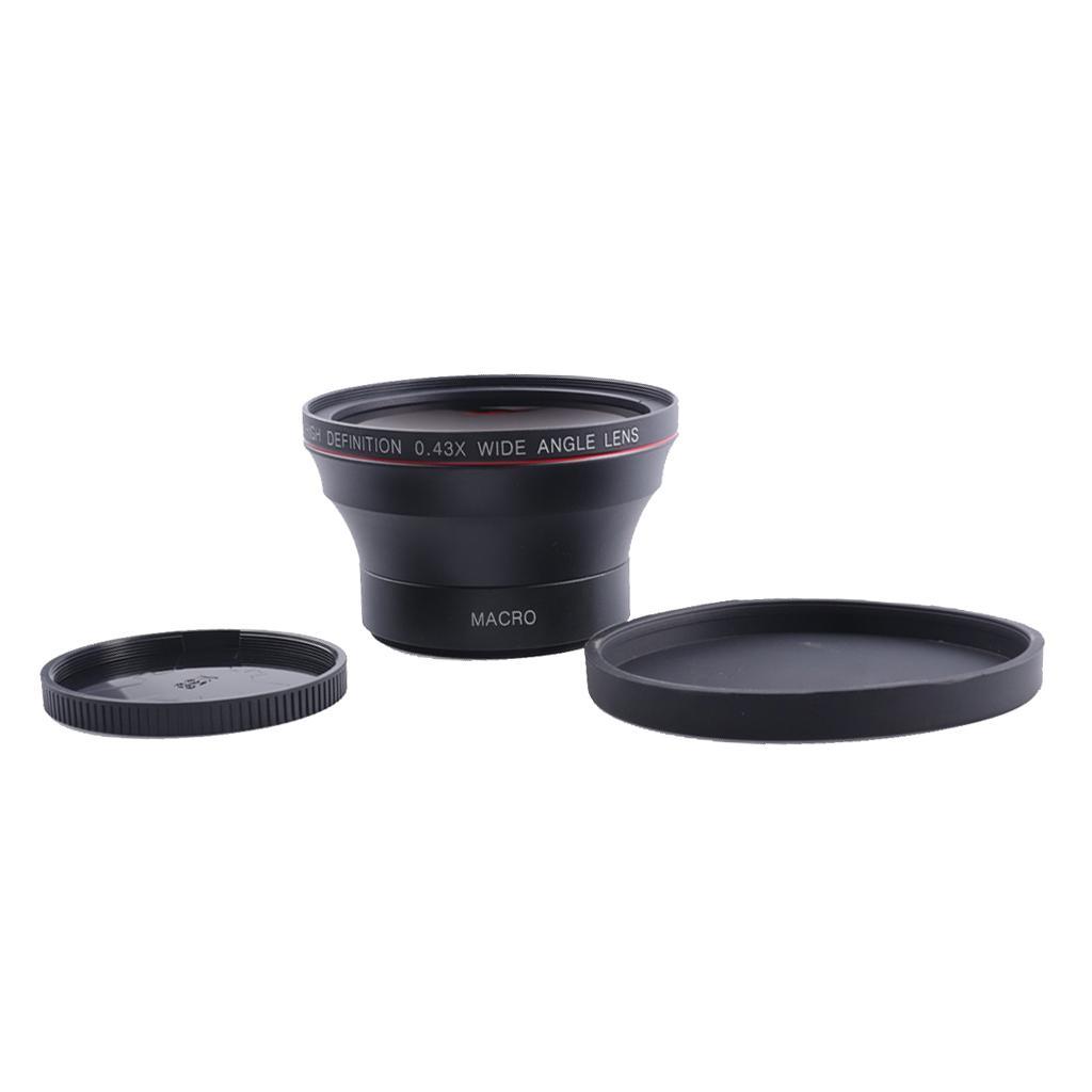 58mm 0.43X Wide Angle Lens with Macro for Canon Rebel T6i T6 T6S T5i T5 T4i