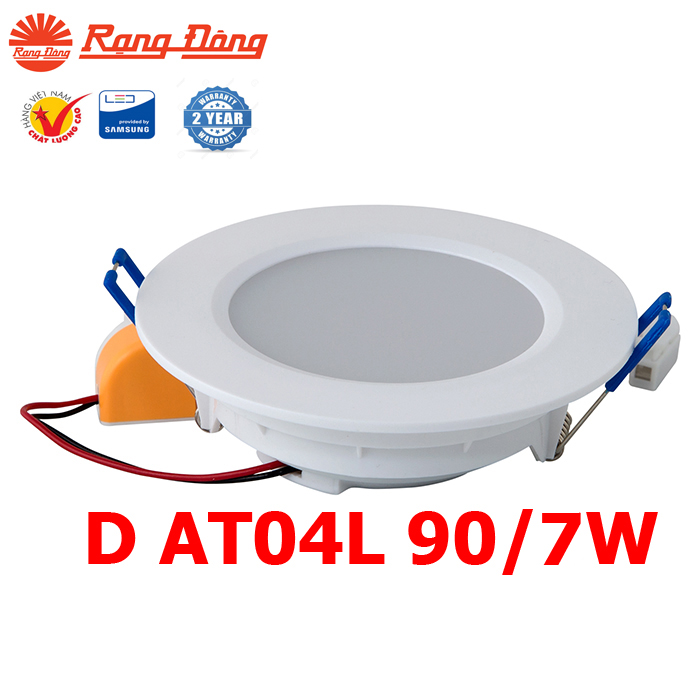 Combo 6 Đèn led âm trần 7W Rạng Đông, Model LED downlight D AT04L 90/7w