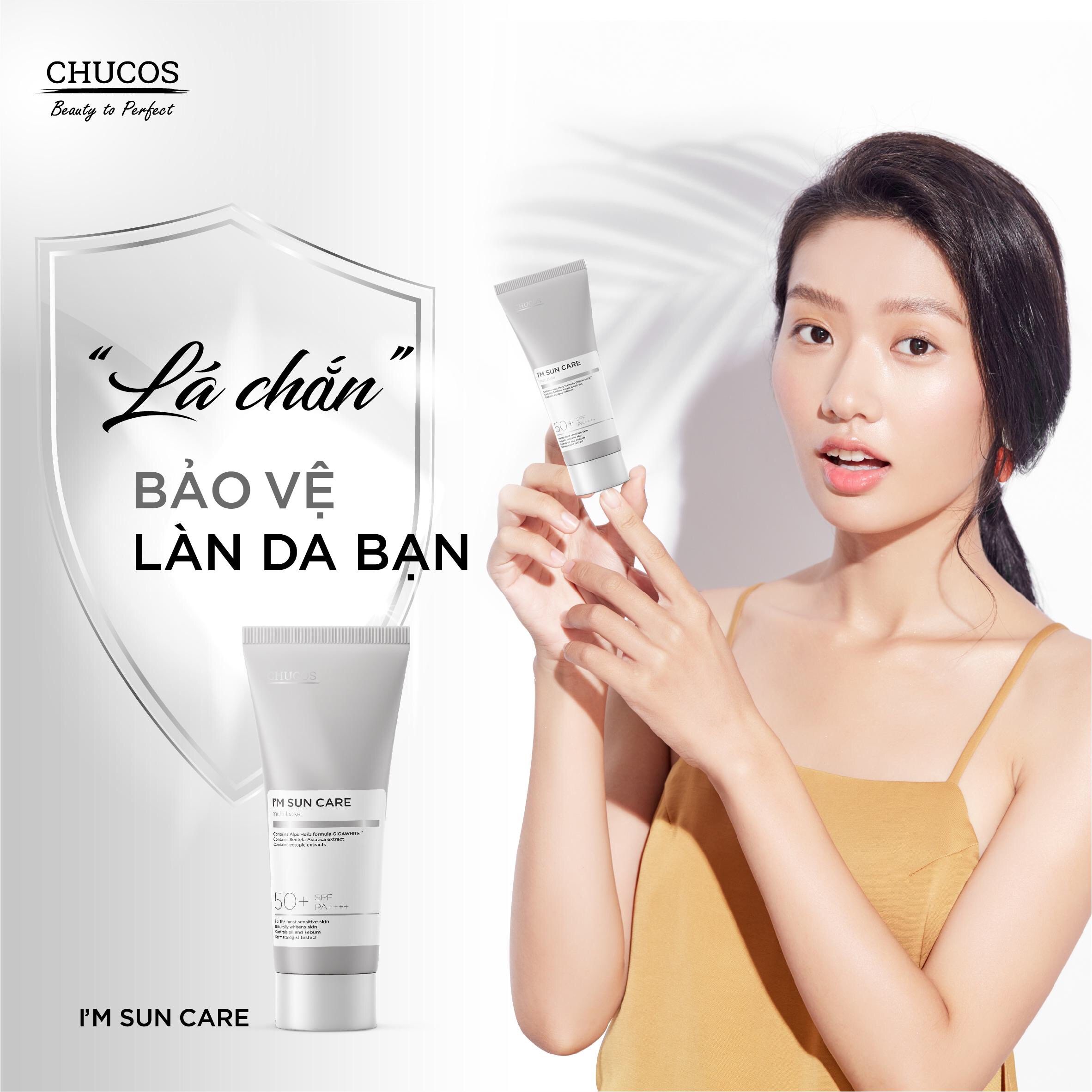 Kem chống nắng nâng tone da, che phủ nhẹ I’m Sun Care SPF 50+/PA++++ Bảo vệ da, kháng viêm, kiềm dầu 50ml