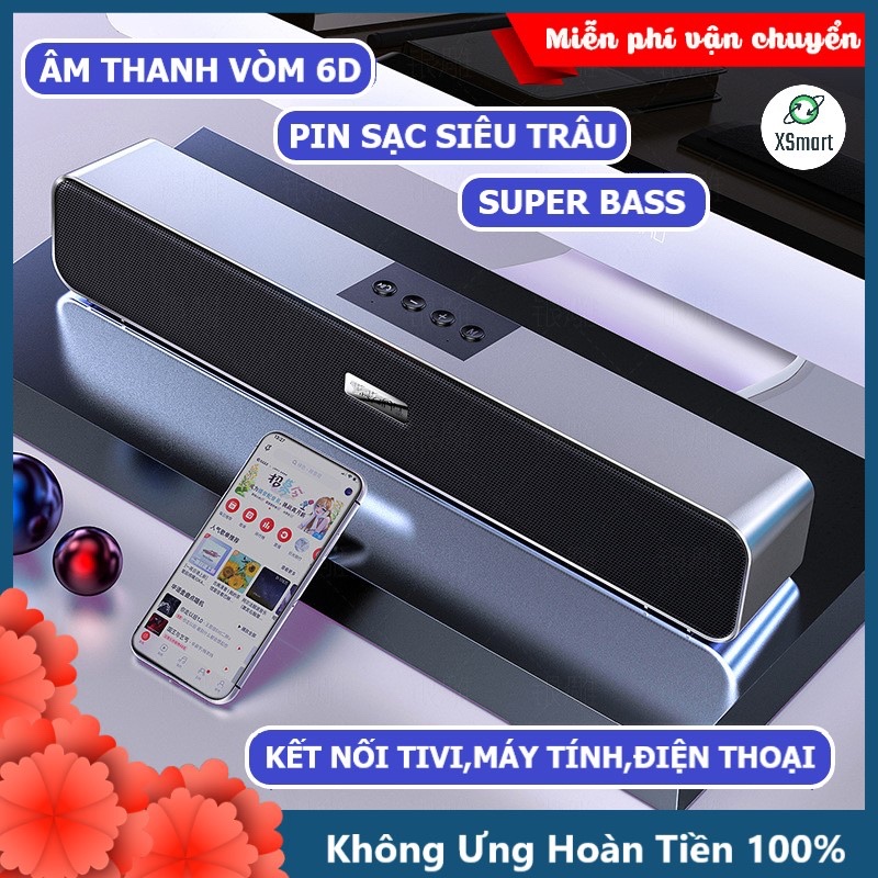 Hình ảnh Loa Bluetooth Không Dây Cao Cấp XSmart A36 PRO BASS 2021 Âm Thanh Nghe Nhạc Siêu Đã Tương Thích Điện Thoại Máy Tính Laptop Tivi - Hàng Chính Hãng