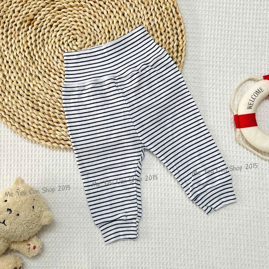 (3-9kg) Quần sơ sinh lưng cao chất cotton thun mềm giúp giữ ấm bụng cho bé ngủ ngon - Bunny baby - Hồng - Họa Tiết