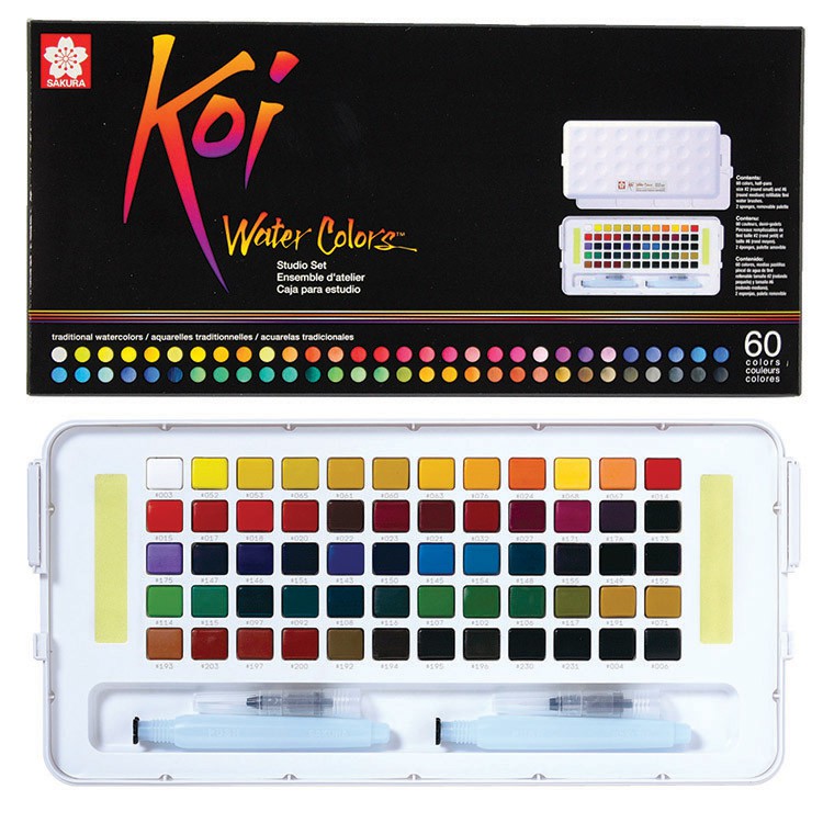 Màu nước nén Koi Water Colors 60 màu