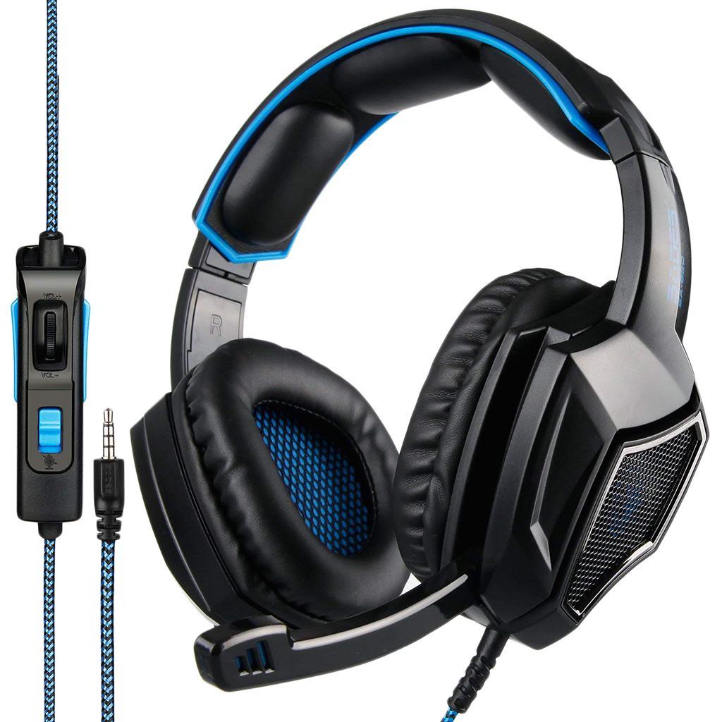 3.5mm Headset Wired Headphone EarBuds Earpiece Adjustable for PC Computer