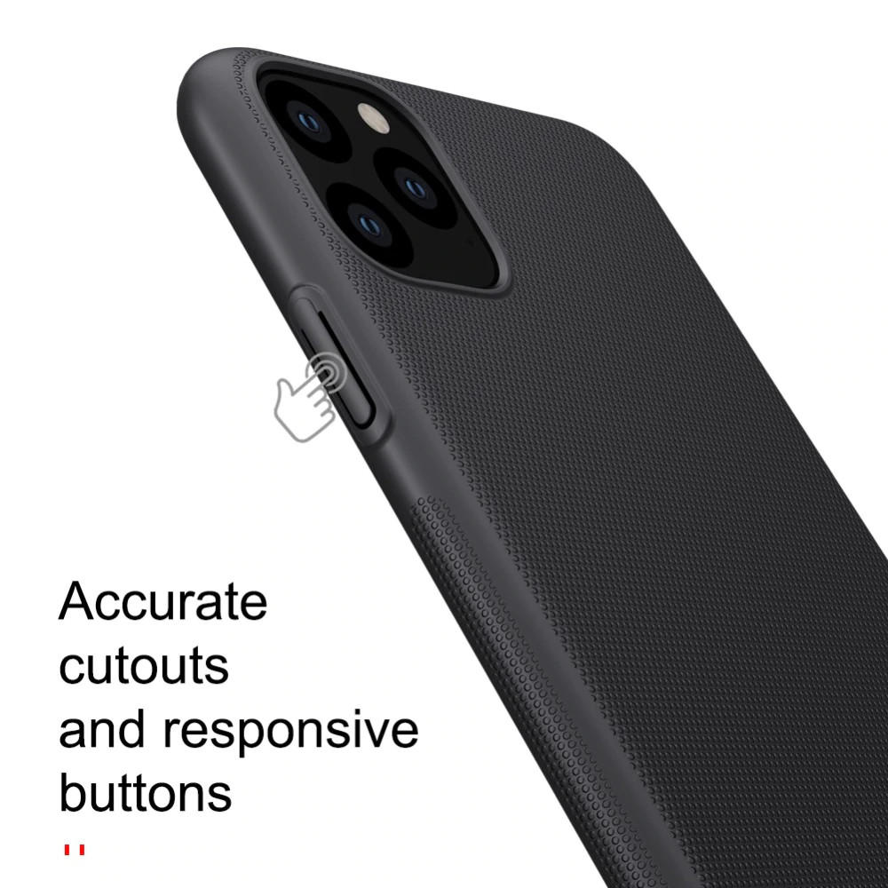 Ốp Lưng Sần chống sốc cho iPhone 11 Pro hiệu Nillkin Super Frosted Shield - Hàng Chính Hãng