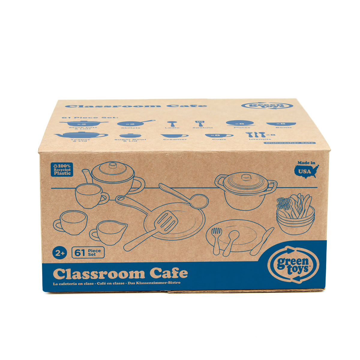 Bộ Đồ Chơi Đồ Dùng Pha Chế Và Ăn Uống Classroom Café Green Toys Cho Bé Từ 2 Tuổi