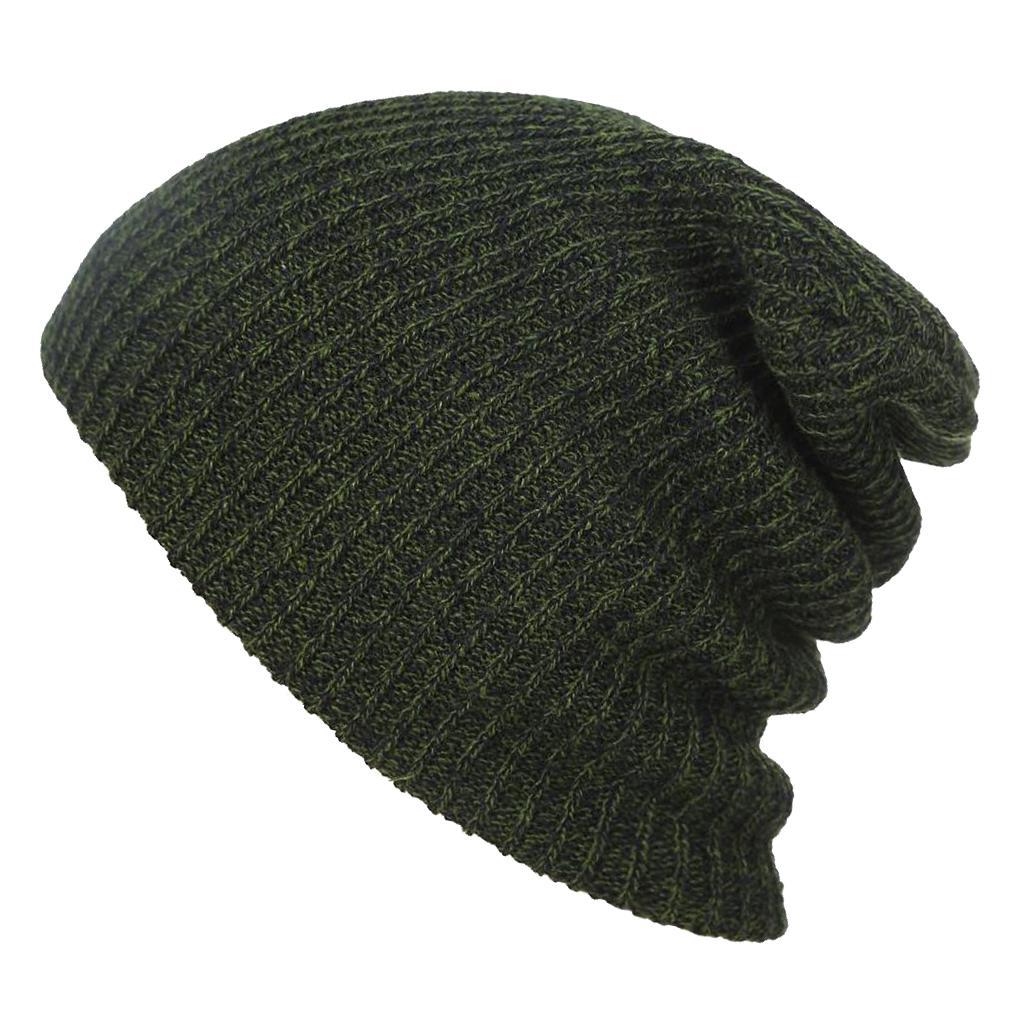 Men's Women's Causal Knitted Baggy Beanie Winter Warm Hat Ski Knit Skull Cap