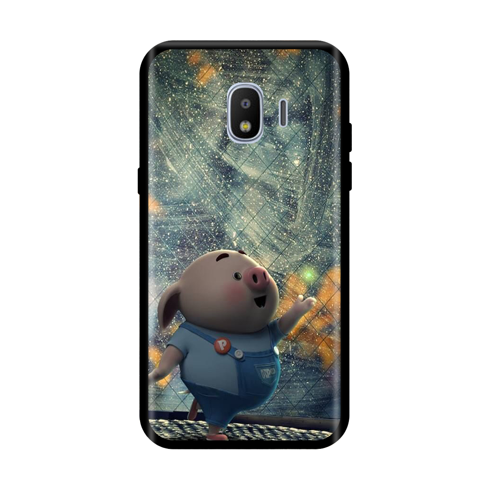 Ốp lưng TPU viền dẻo cho điện thoại SAMSUNG GALAXY J2 PRO Hình Heo Con Chạy Bộ