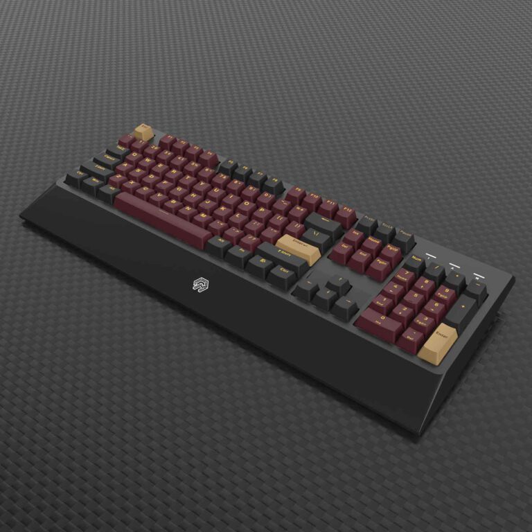 Bàn phím cơ Mojike GK1 Black Red _Hàng chính hãng
