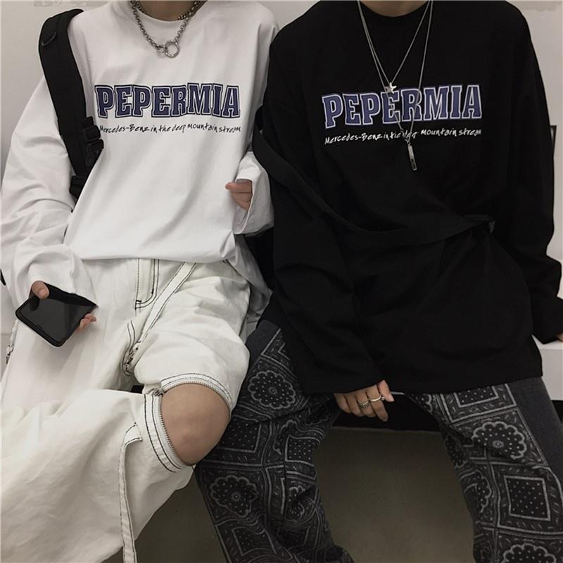 Áo thun oversize form rộng tay dài sweater oversize phông nam unisex cổ tròn streetwear ulzzang freesize PÊPE